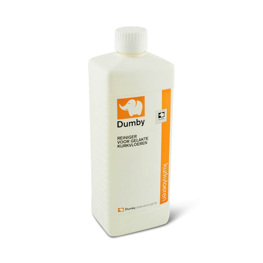 Dumby Reiniger voor gelakte kurkvloeren 1 een fles Dumby reiniger voor gelakte kurkvloeren