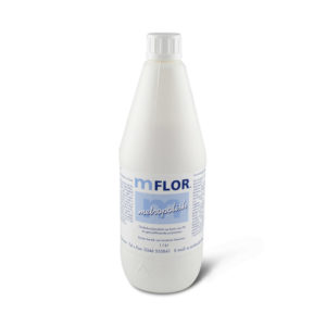 een fles Mflor Metropolish