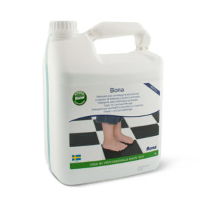 Een can met Bona Harde Vloer,Tegel- en Laminaat reiniger van 5 liter
