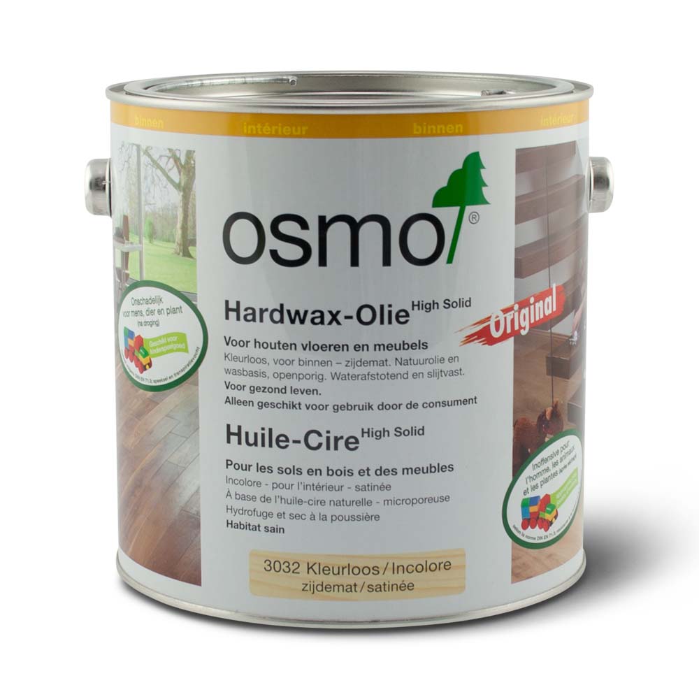 Osmo Hardwaxolie 1 Blik Osmo Hardwaolie 3032 van 2,5ltr