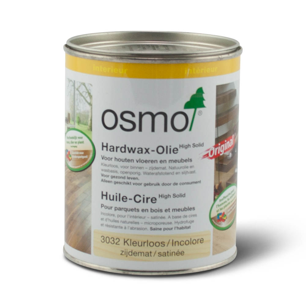 Osmo Hardwaxolie 2 Een blik Osmo Hardwaxolie 3032 van 750ml