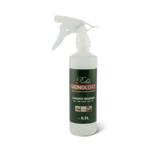 Een fles met Rubio Monocoat Limespot Remover