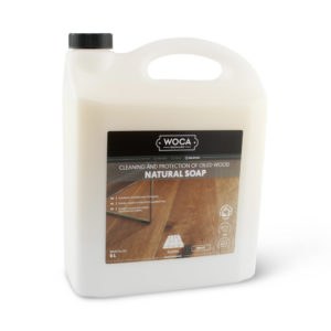 Een can Woca Natuurzeep Wit van 5 liter